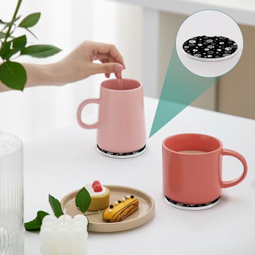 Paquete de 2 posavasos para automóvil, posavasos de cerámica