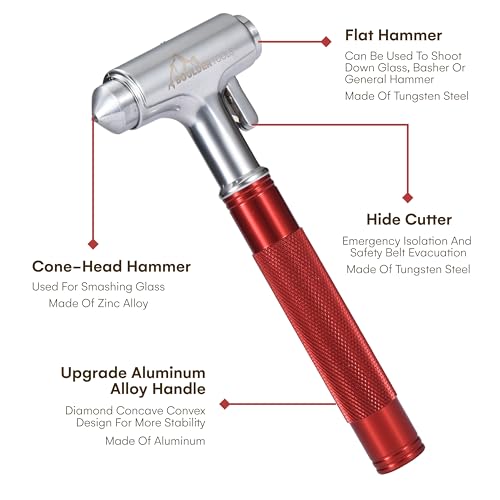 Boulder Tools Herramienta para romper ventanas de automóvil,