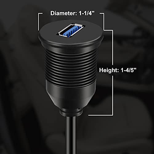BATIGE Cable USB 3.0 de un solo puerto USB 3.0 macho a hembr