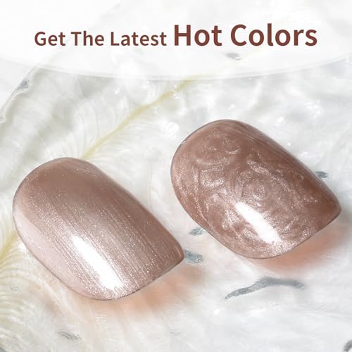 JODSONE Esmalte de uñas de gel de 0.3 fl oz con purpurina nu
