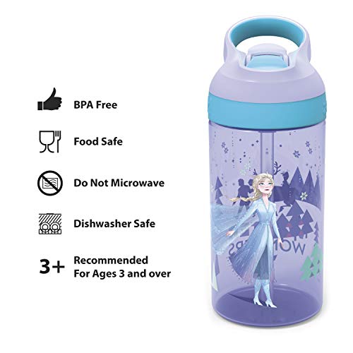 Zak Designs Disney Frozen 2 - Pajilla para niños y lazo de t