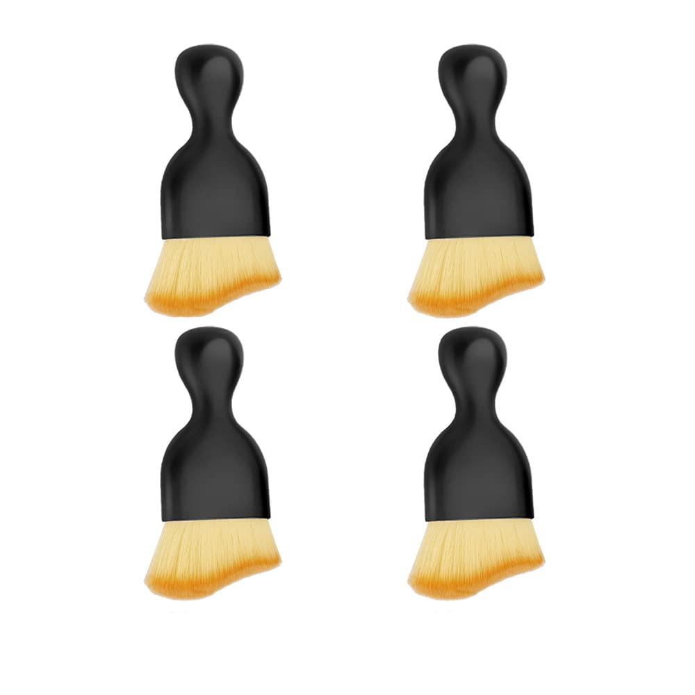 Paquete de 4 cepillos suaves para limpieza interior de autom