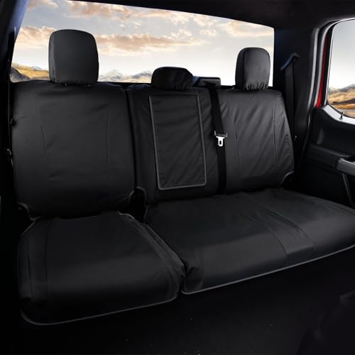 Coverado Fundas de asiento trasero de automóvil, impermeable