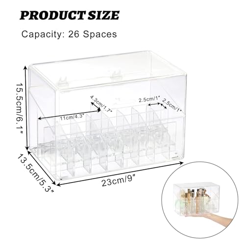ELLDOO Organizador de perfume Rollerball, 26 espacios de acr