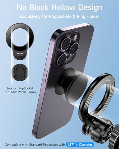 Magsafe - Soporte magnético para automóvil, con 2 anillos de