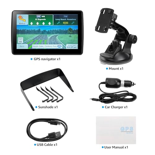 Navegador GPS para coche, camión, RV, mapa 2025, pantalla tá