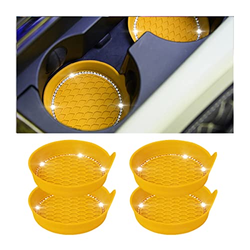 AUCELI Portavasos para automóvil, paquete de 4 posavasos ant