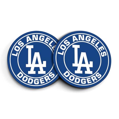 Paquete de 2 posavasos para automóvil para Dodgers, posavaso