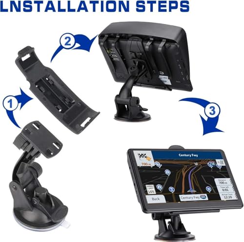 Navegación GPS para automóvil (7 pulgadas), pantalla táctil
