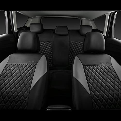 CAR PASS Juego completo de fundas de asiento de cuero, unive