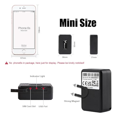Zeerkeer Mini rastreador GPS para vehículos oculto, magnétic