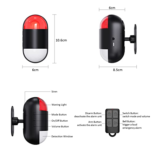 Alarma con sensor de movimiento en interiores: alarma inalám