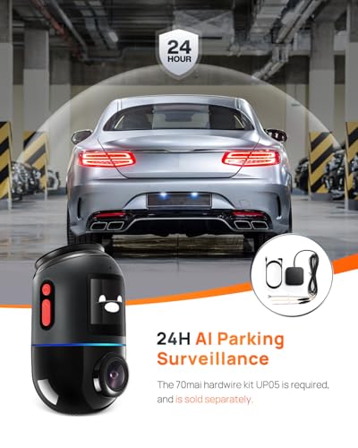 70mai Dash Cam Omni X200, rotación de 360°, soporte LTE, vis