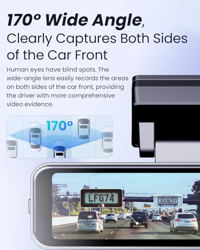 Dash Cam 4K frontal, cámara de tablero GPS WiFi integrada pa
