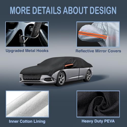 Half Car Cover for Snow and Ice - Windshield and Sunroof Pro