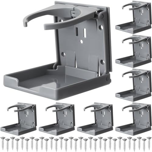 Tioncy Paquete de 8 portavasos ajustables con tornillos, sop