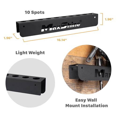 Maxshine Soporte para cepillos de detalles, organizador de 1