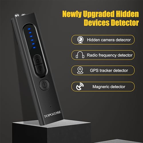 TOPGOOSE Detectores de cámara oculta, Detector de señal RF,
