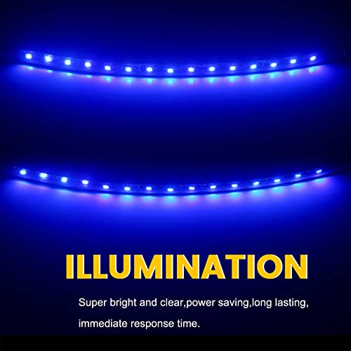 EverBright - Tira de luces LED azules para carrito de golf p
