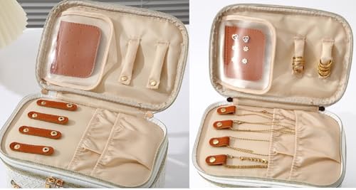 Bolsa de maquillaje para mujer, bolsa de cosméticos de doble