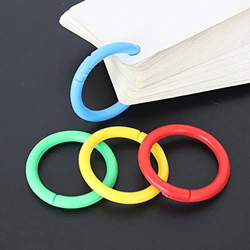 Anillos de plástico para carpeta, 1 pulgada, 140 paquetes, c