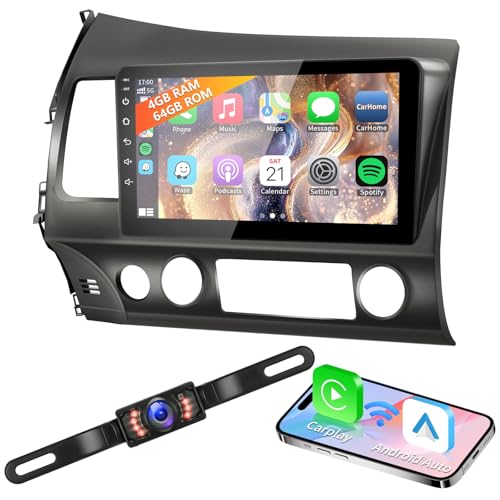 4G+64G Android 13 Radio de coche para Honda Civic 2006-2011