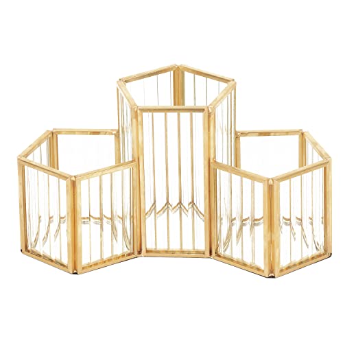 K COOL Organizador de brochas de maquillaje, 3 ranuras de al