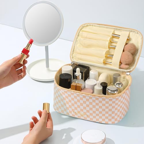 KITENROM Preppy - Bolsa de maquillaje de viaje para mujeres