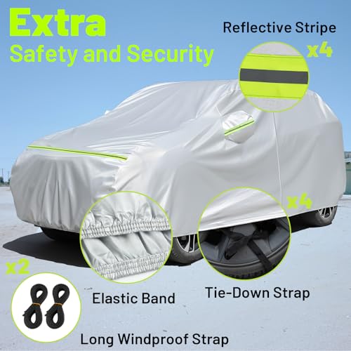 Favoto Funda impermeable para automóvil para exteriores, com