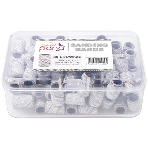 Pana - 100 unidades de bandas para limar las uñas, con mandr