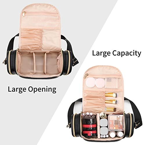 Ethereal Bolsa de maquillaje grande, bolsa de maquillaje de