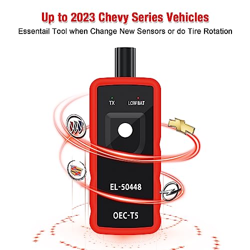 JDiag EL50448 TPMS Relearn - Sensor de presión de neumáticos