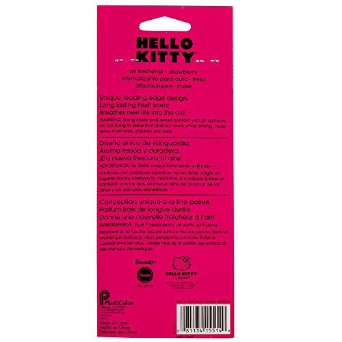 Ambientador de Hello Kitty, aroma a fresa, paquete de 2 unid
