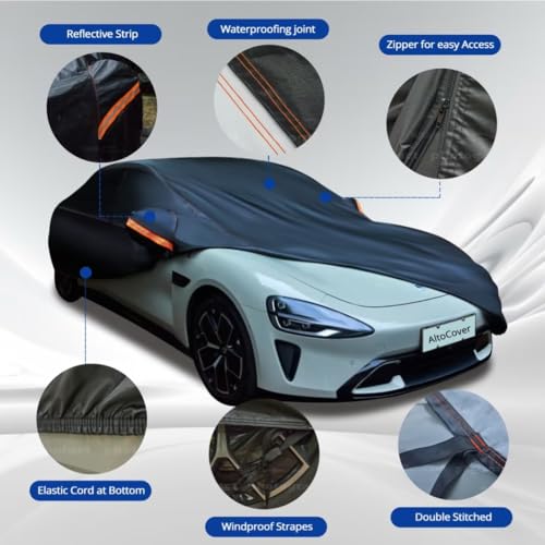 Funda impermeable de 6 capas para automóvil, protección para