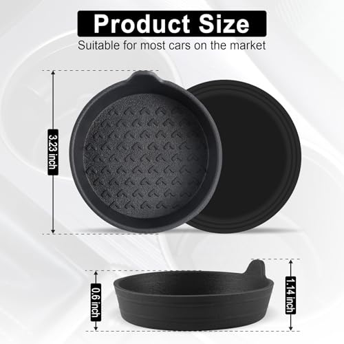 SINGARO Portavasos para automóvil, paquete de 4 posavasos de