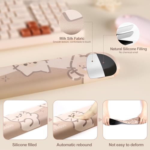 YUNZII Reposamuñecas para teclado, mouse y teclado, soporte