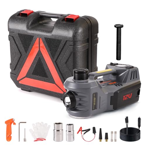 EFFIROSO Kit de gato eléctrico para automóvil hidráulico de