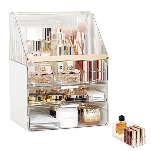DASITON Organizador de brochas de maquillaje multicapa a pru