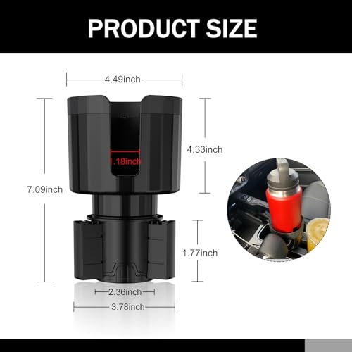 1 expansor de portavasos de automóvil para ranura de 4.13 pu