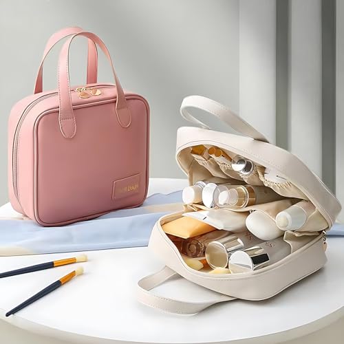 Bolsa de maquillaje de viaje, bolsa de cosméticos de amplia