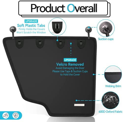 Durapower Protector de puerta de automóvil para perro, paque