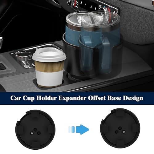 Expansor de portavasos para automóvil con base de goma elást