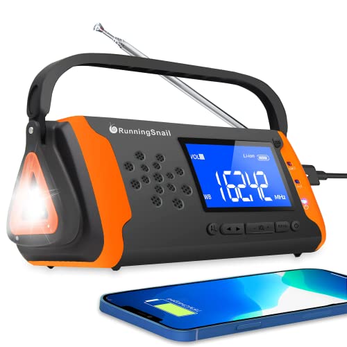 NOAA - Radio de alerta meteorológica, portátil, funciona con