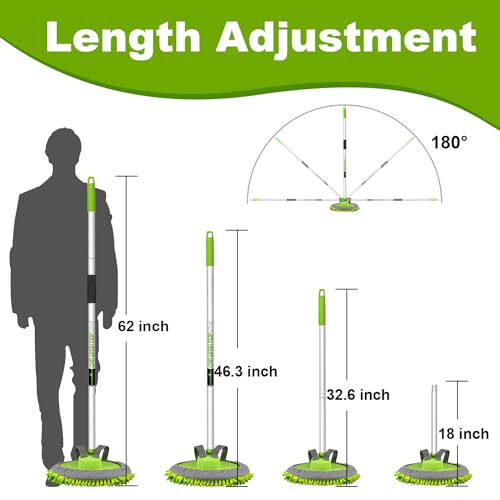 anngrowy - Kit de de microfibra de 62" para lavar el automóv