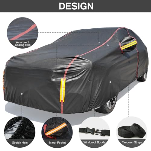 Funda de automóvil impermeable para todo tipo de clima, 6 ca