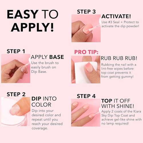 Kiara Sky Polvo de inmersión de uñas Essentials 2 oz (CLARO)