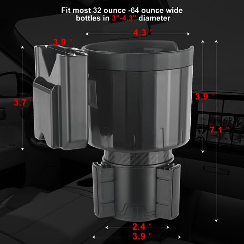 SACSTAR Expansor de portavasos para automóvil con soporte pa