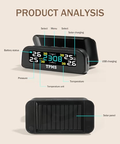 Sistema de monitoreo de presión de neumáticos, accesorios de
