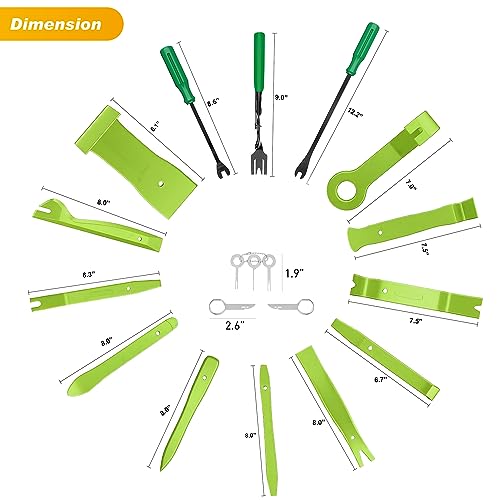 GOOACC - Juego de 19 herramientas para desmontar e instalar