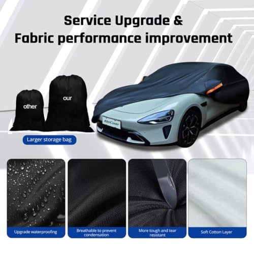 Funda impermeable de 6 capas para automóvil, protección para
